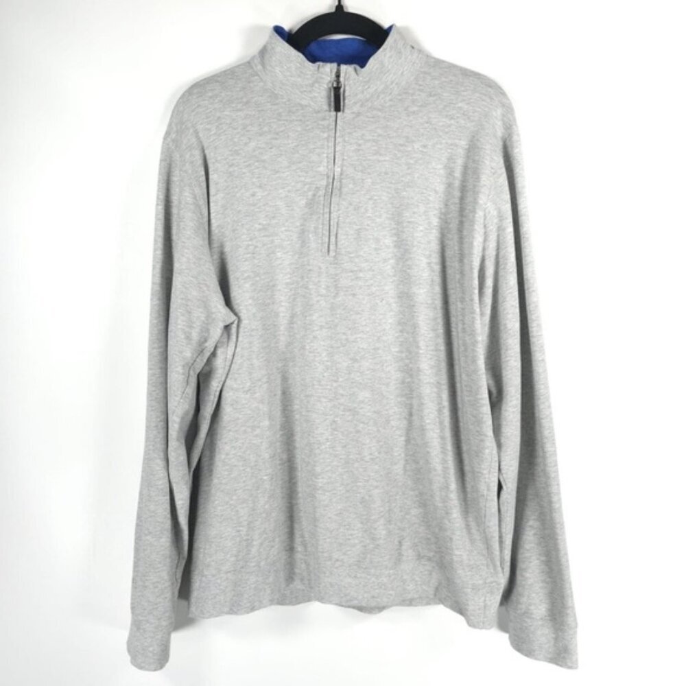 J.McLaughlin PIMA COTTON MADE IN PERU 🇵🇪‎ 1/4 Zip Pullover Sweater Size LARGE